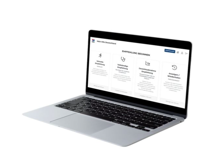 Laptop with Quick Reco on screen
